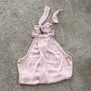 Express Pink Halter Blouse